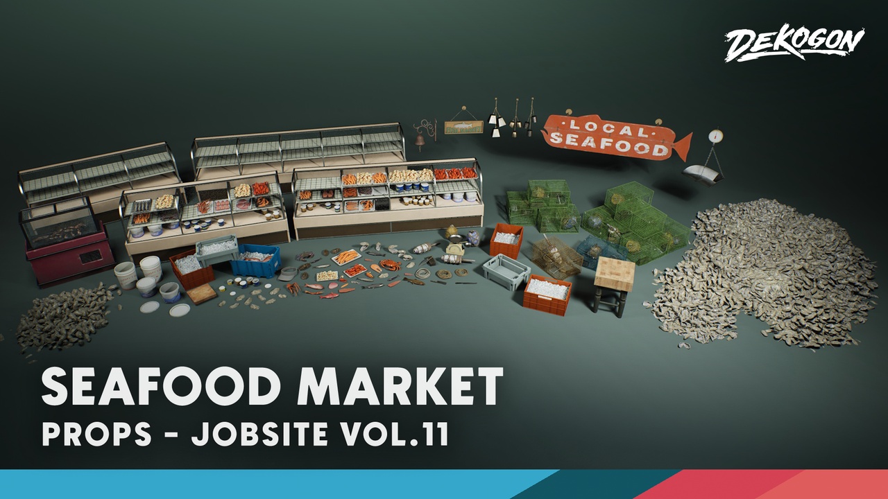 商品 Jobsite VOL.11 - Seafood Market (Nanite & Low Poly) 的媒体 1