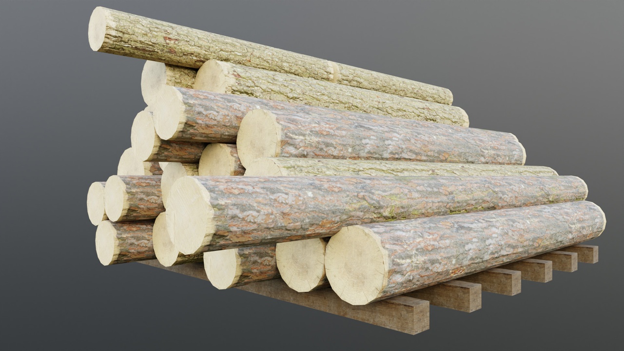 Media 1 for listing Medieval Village - Tree Logs