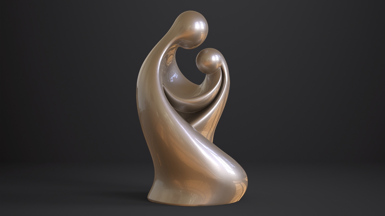Media 1 for listing Mother and child Sculpture | 3D Print model