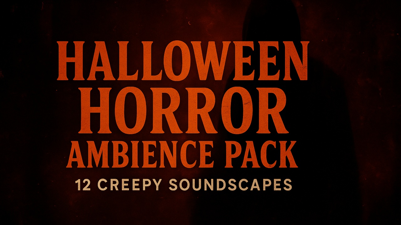 Media 1 for listing Halloween Horror Ambience Pack – 12 Cinematic Soundscapes for Games & Film