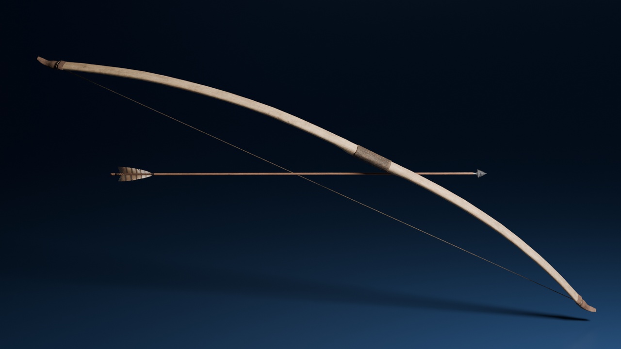 Media 1 for listing Medieval Longbow and Arrow