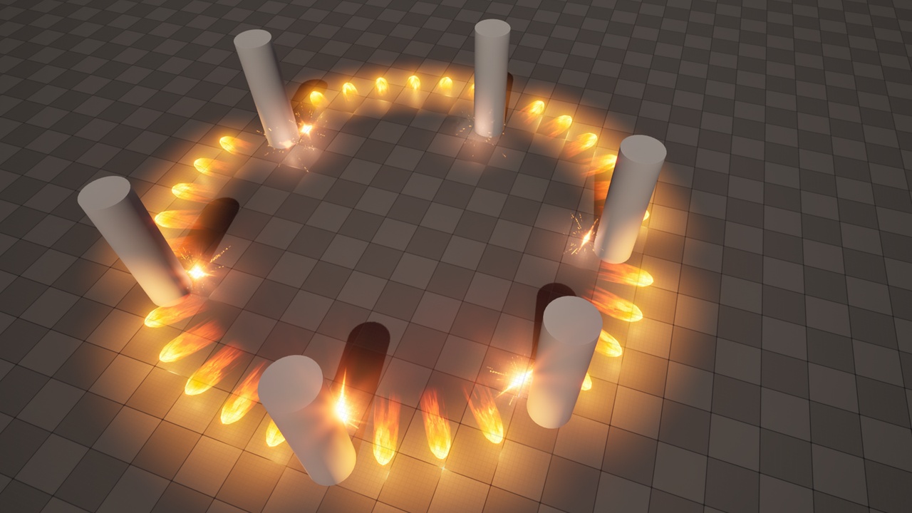 Media 1 for listing Gilded Spell Orb & Mystic Tornado | UE/Blender Asset
