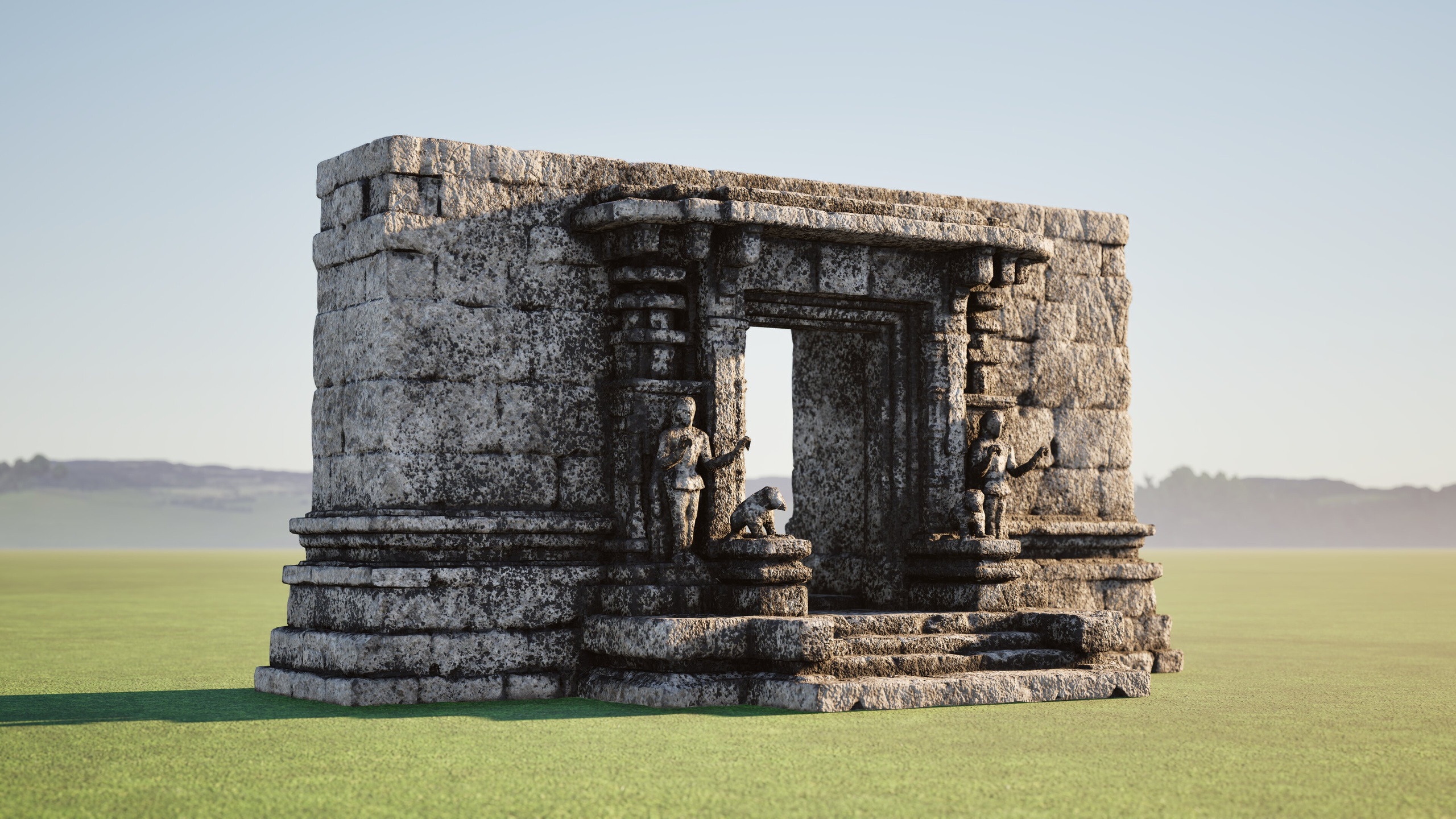 Media 1 for listing Wall with door - South Indian Temple Ruins