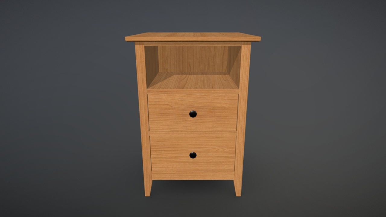 Media 1 for listing Wooden Bedside Table