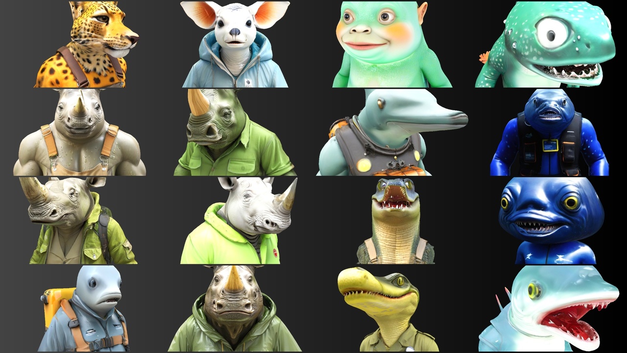 Media 1 for listing Anthropomorphic Animal Character Collection