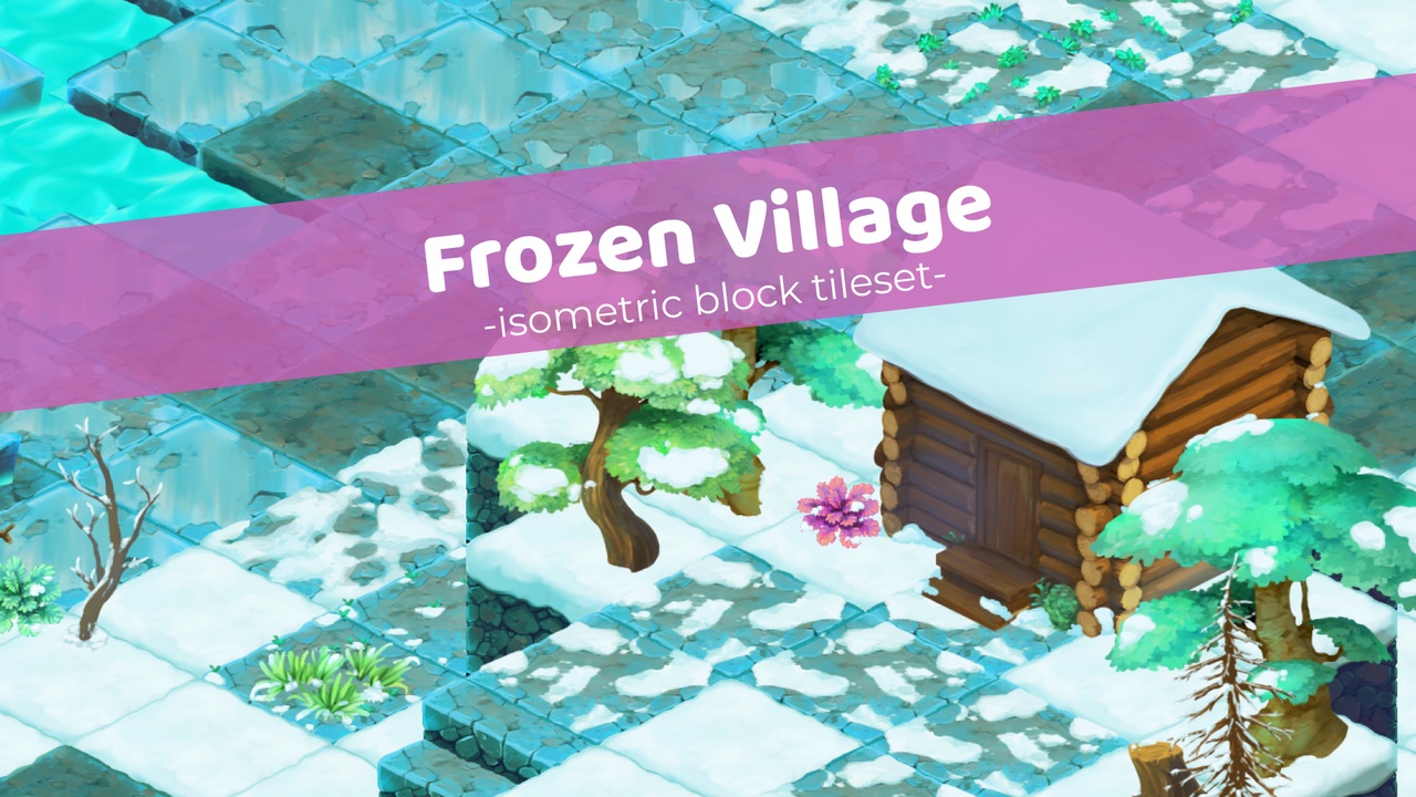 Media 1 for listing Frozen Village - Isometric Block Tileset