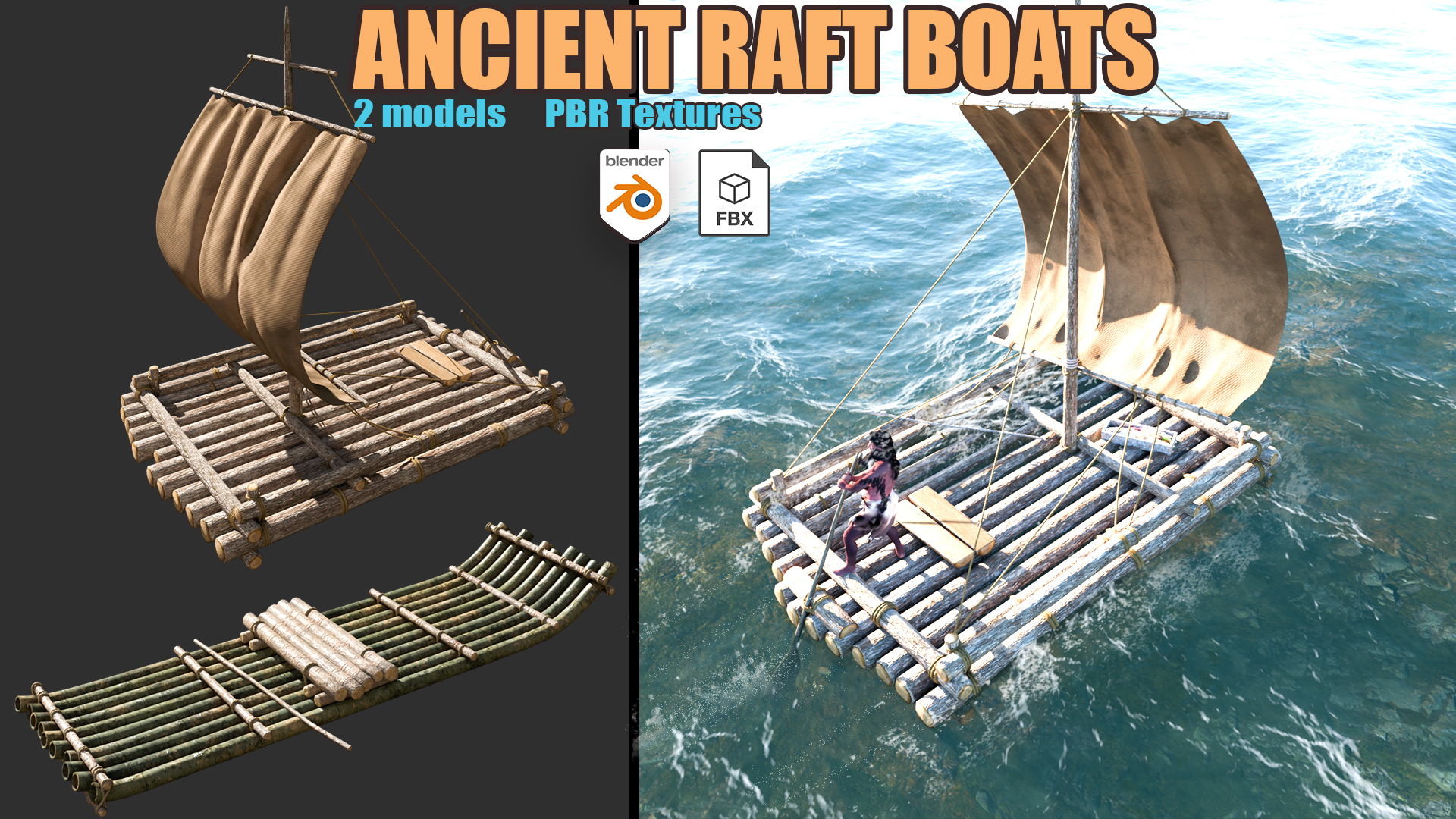 Ancient Raft Boats | Fab