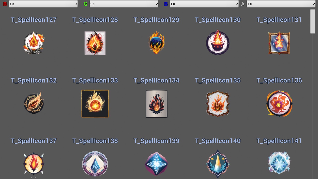 Media 1 for listing Fantasy Spell Icons Big Texture Pack 2