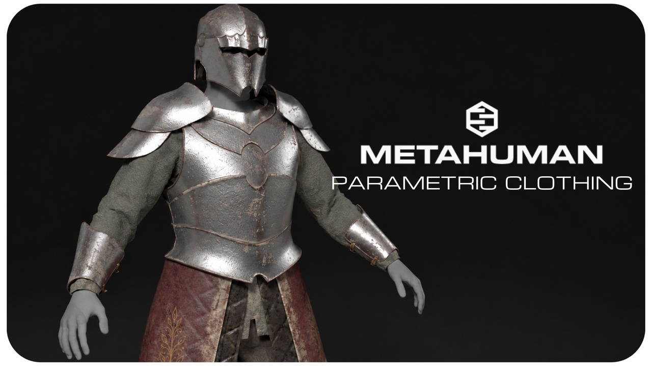 Media 1 for listing Fantasy Knight– Armored Templar| Modular MetaHuman Medieval Outfit