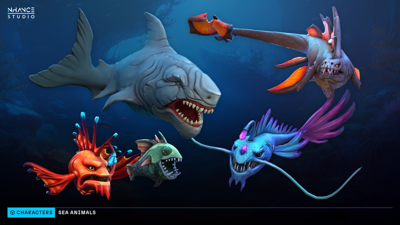 Media 1 for listing Stylized Sea Animals Pack #1