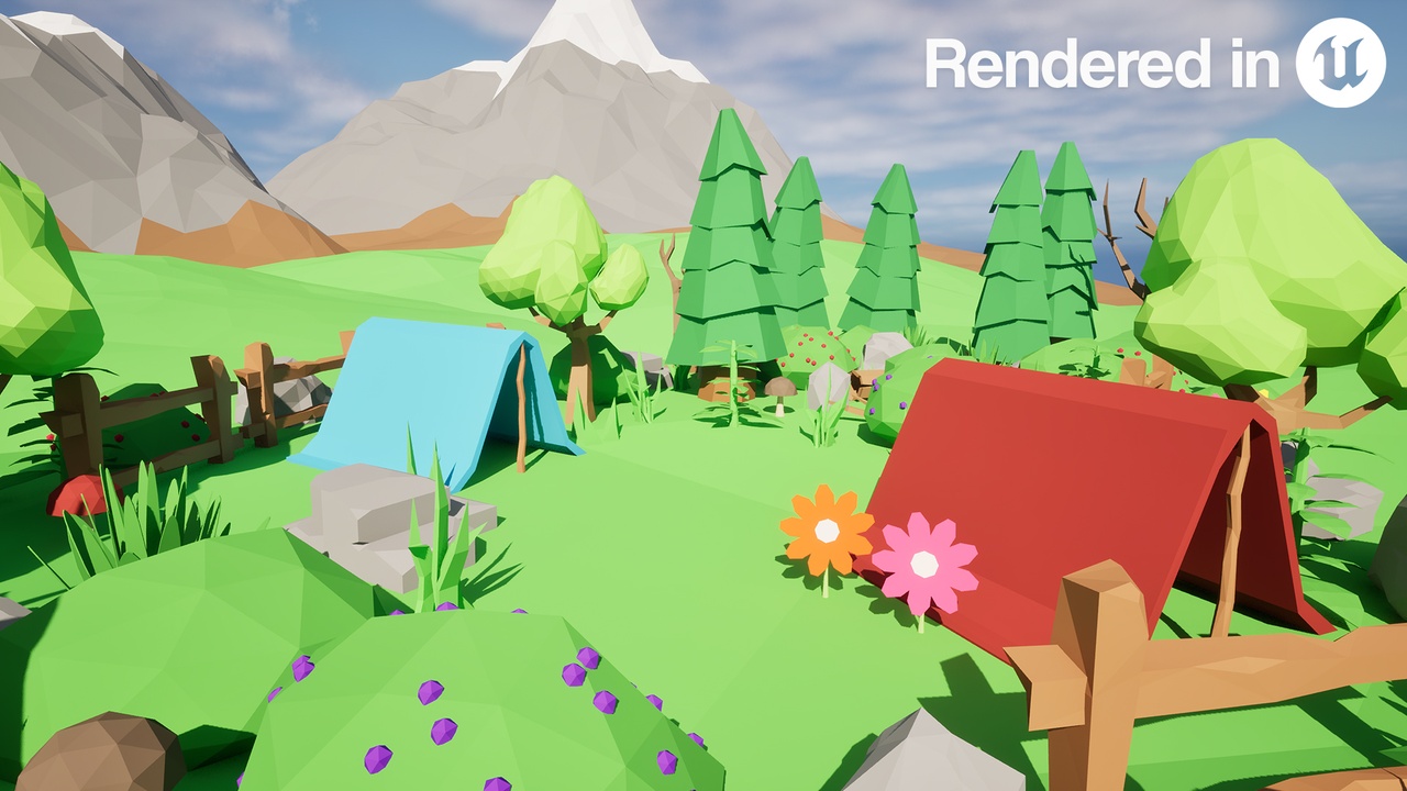 Media 1 for listing Low Poly Nature Pack Lite
