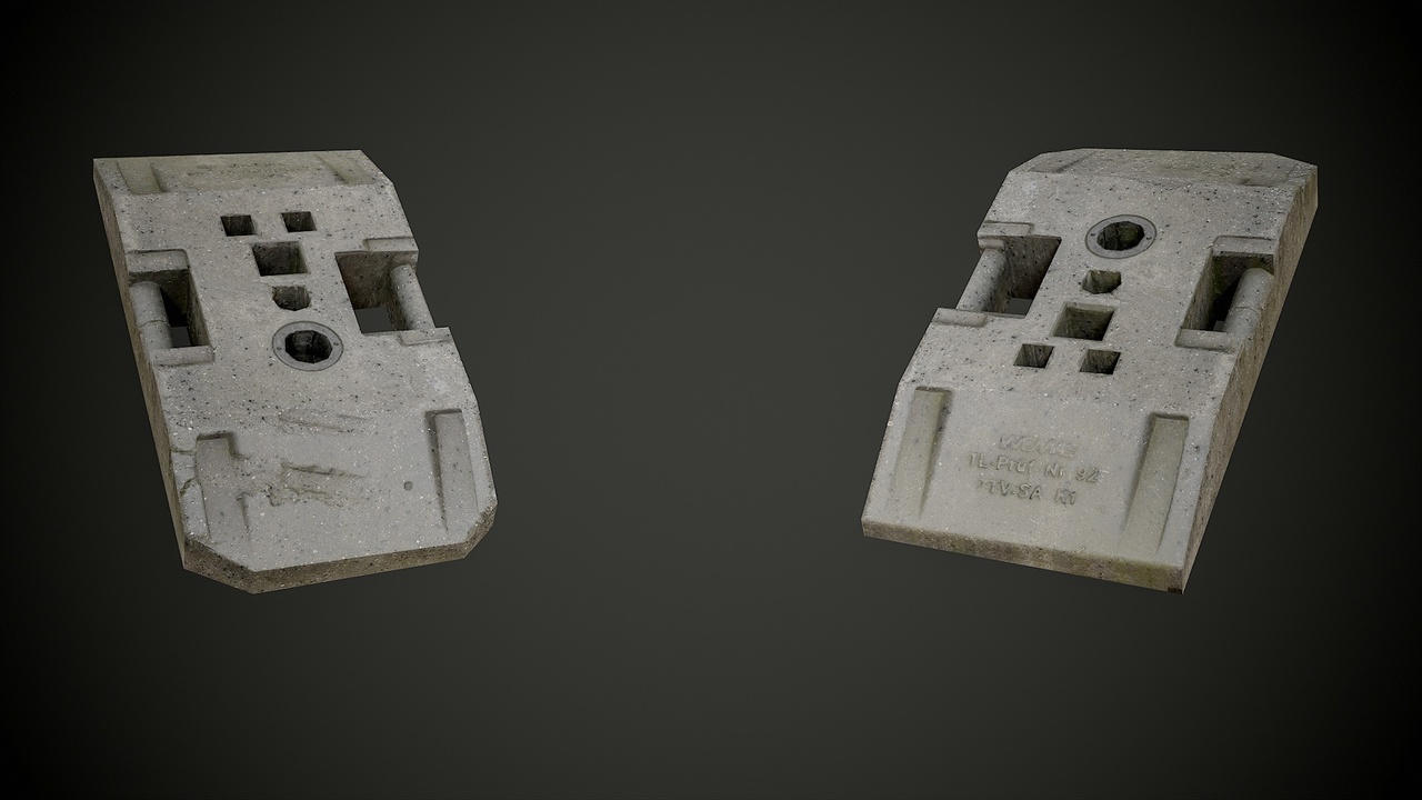 Media 1 for listing Road Barrier Base – Game/Render Ready Photogrammetry Asset