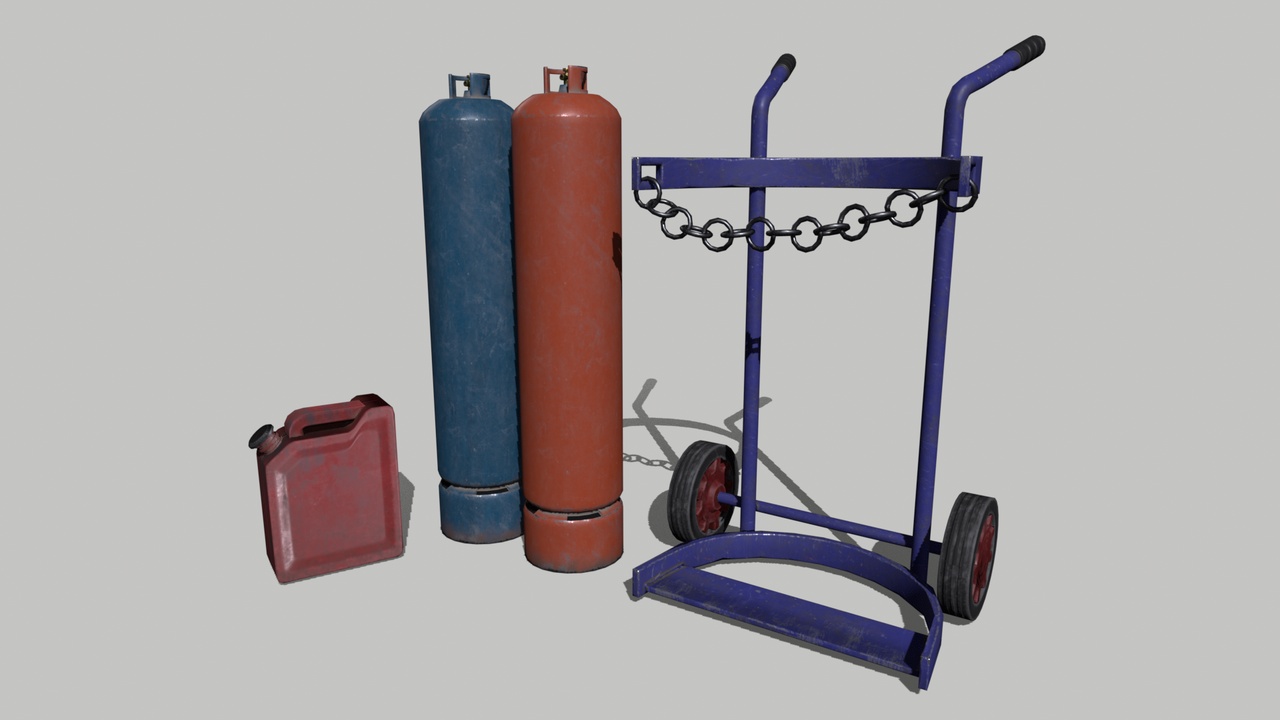Media 1 for listing Gas Canister Trolley and Gas Can