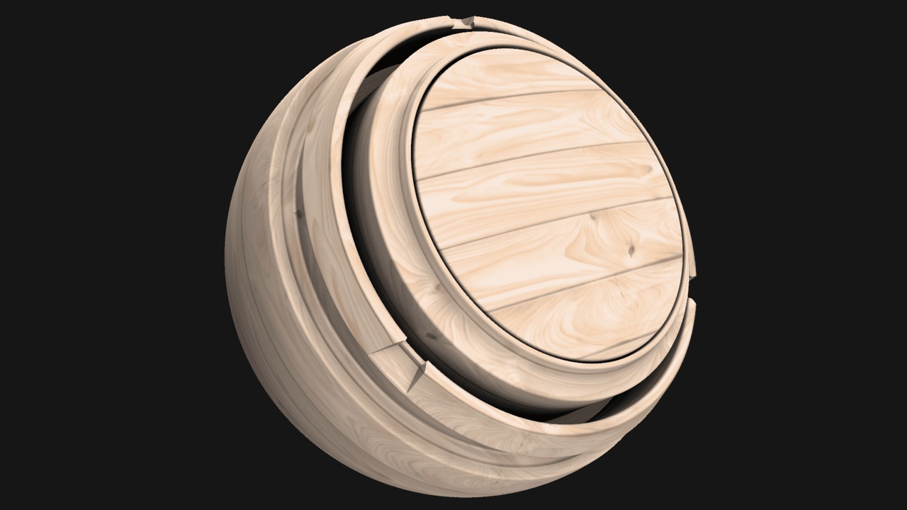 出品057_Hinoki-cypress【sbsar & GLB & SeamlessTexture_Material】のメディア1