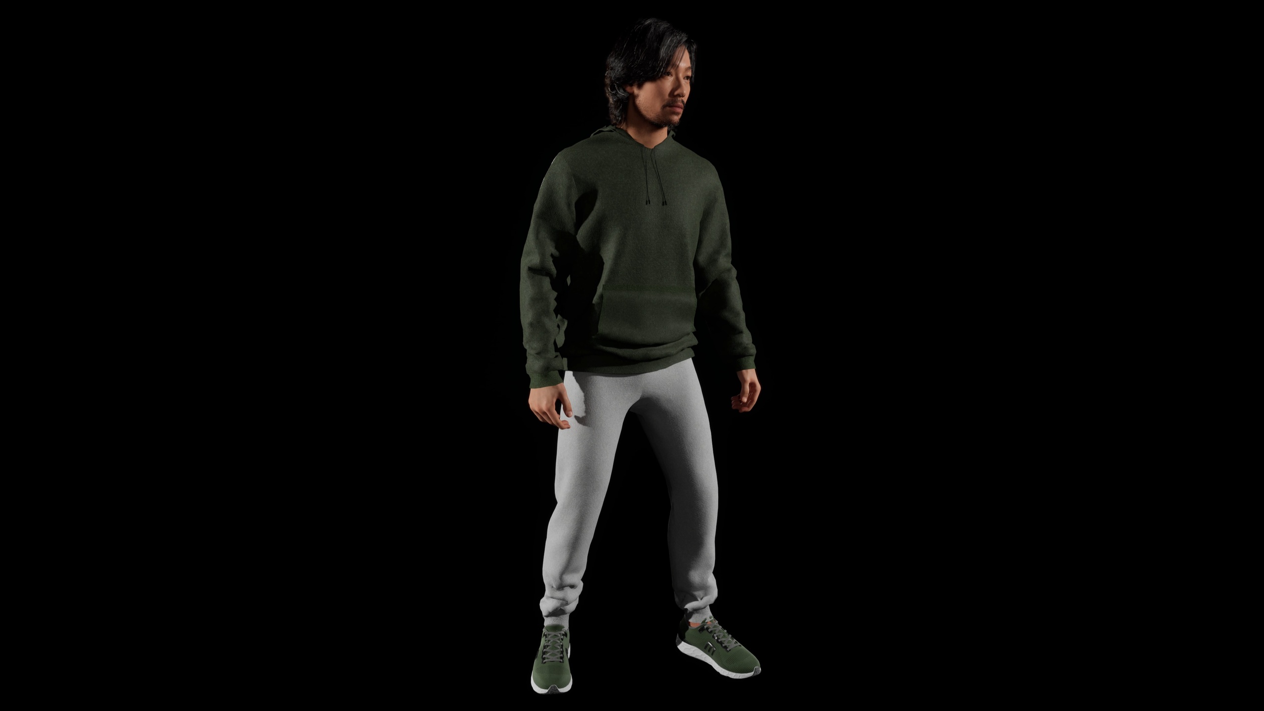 Media 1 for listing Metahuman Cloth Oversize Hoodie &  Leggings (Rigged)
