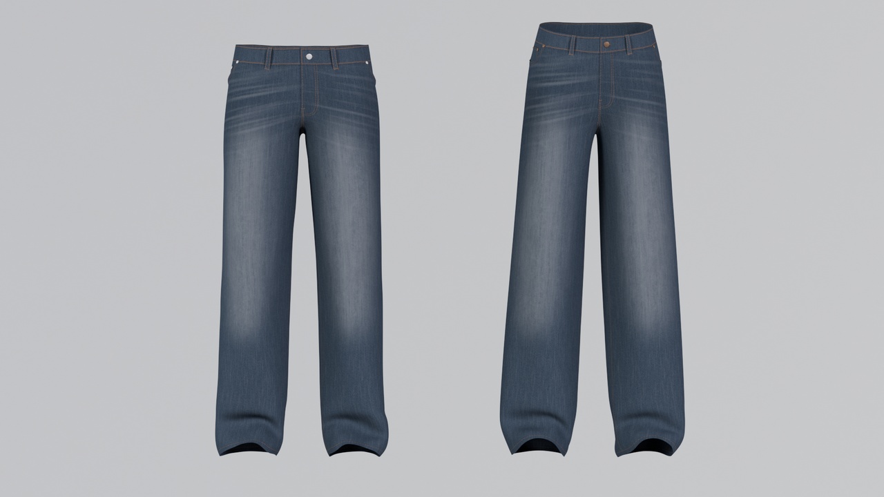 Media 1 for listing Relaxed Denim Jeans