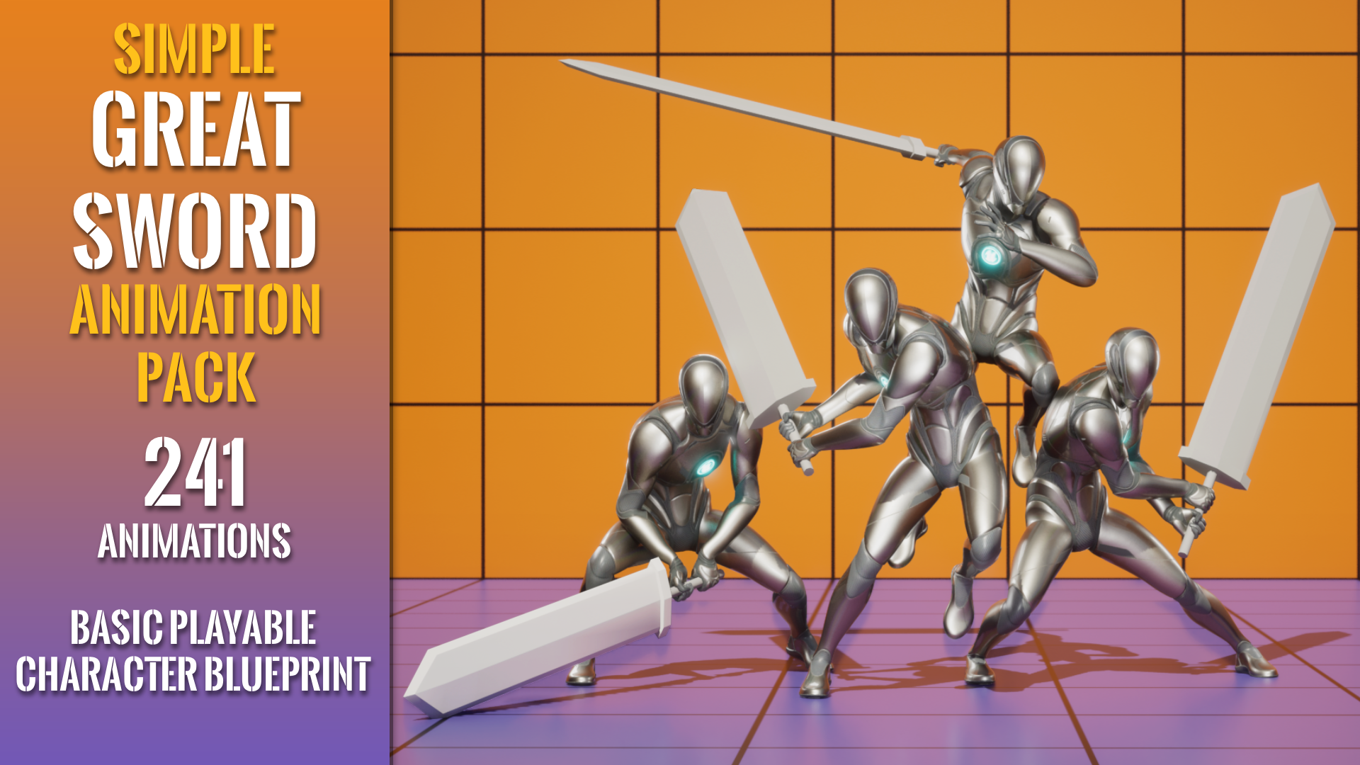 Simple Great Sword Animation Pack | Fab