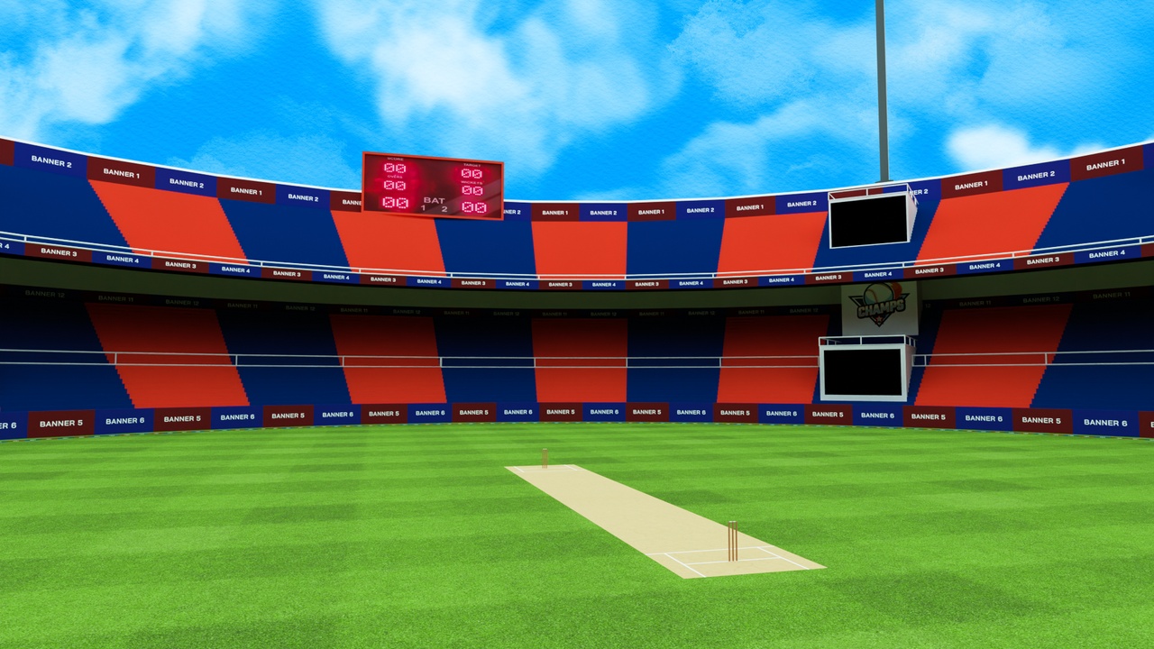 Media 1 for listing Cricket Stadium Low poly Game Ready