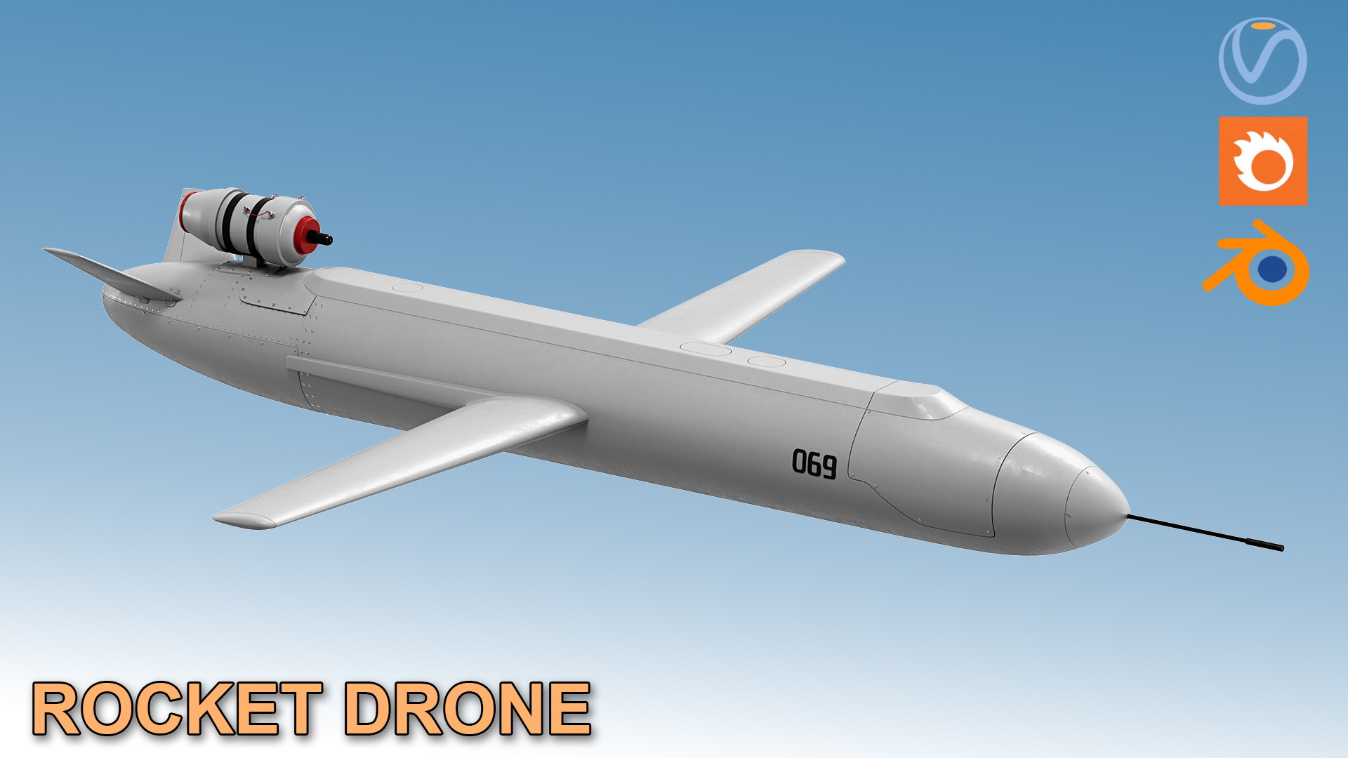 Missile Rocket Ukrainian Drone | Fab