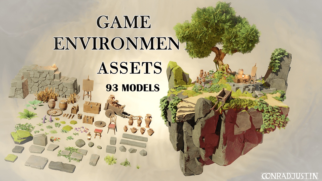 Media 1 for listing Game environment props - pack 1