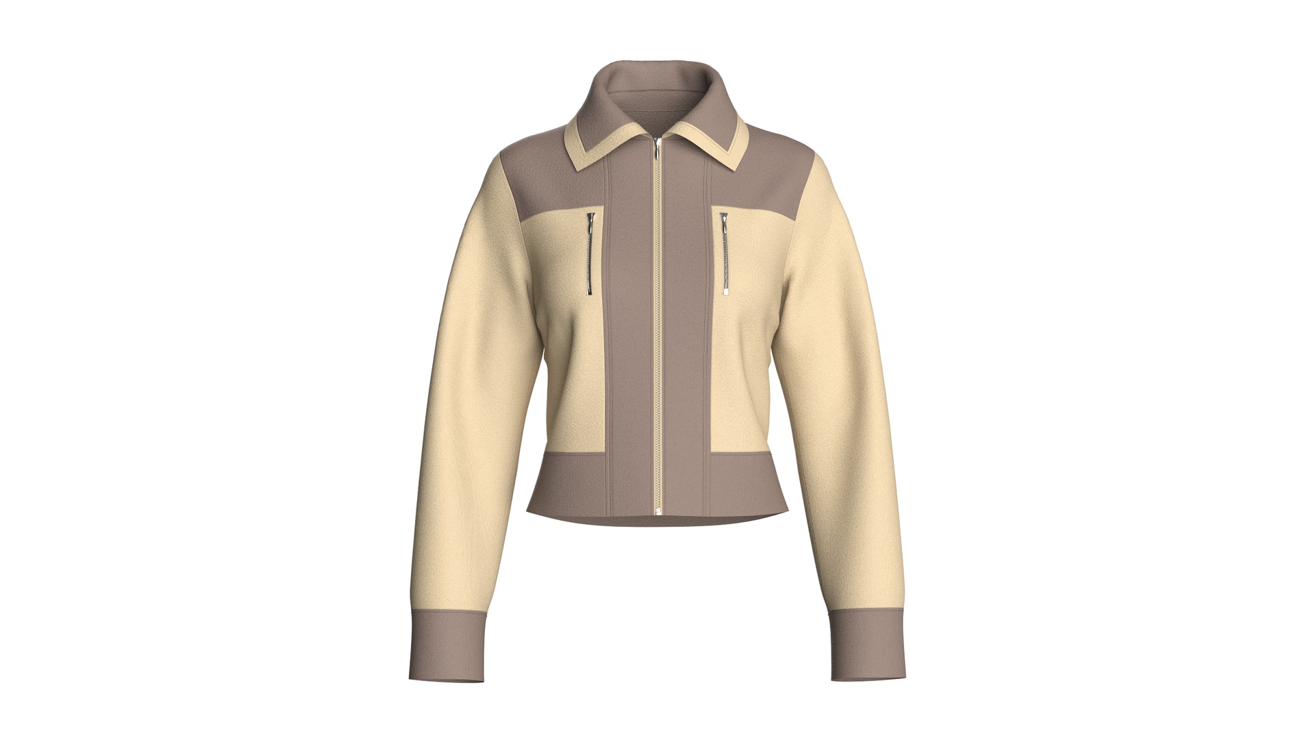 Media 1 for listing Girls Color - Block Full Zip Jacket | High Poly