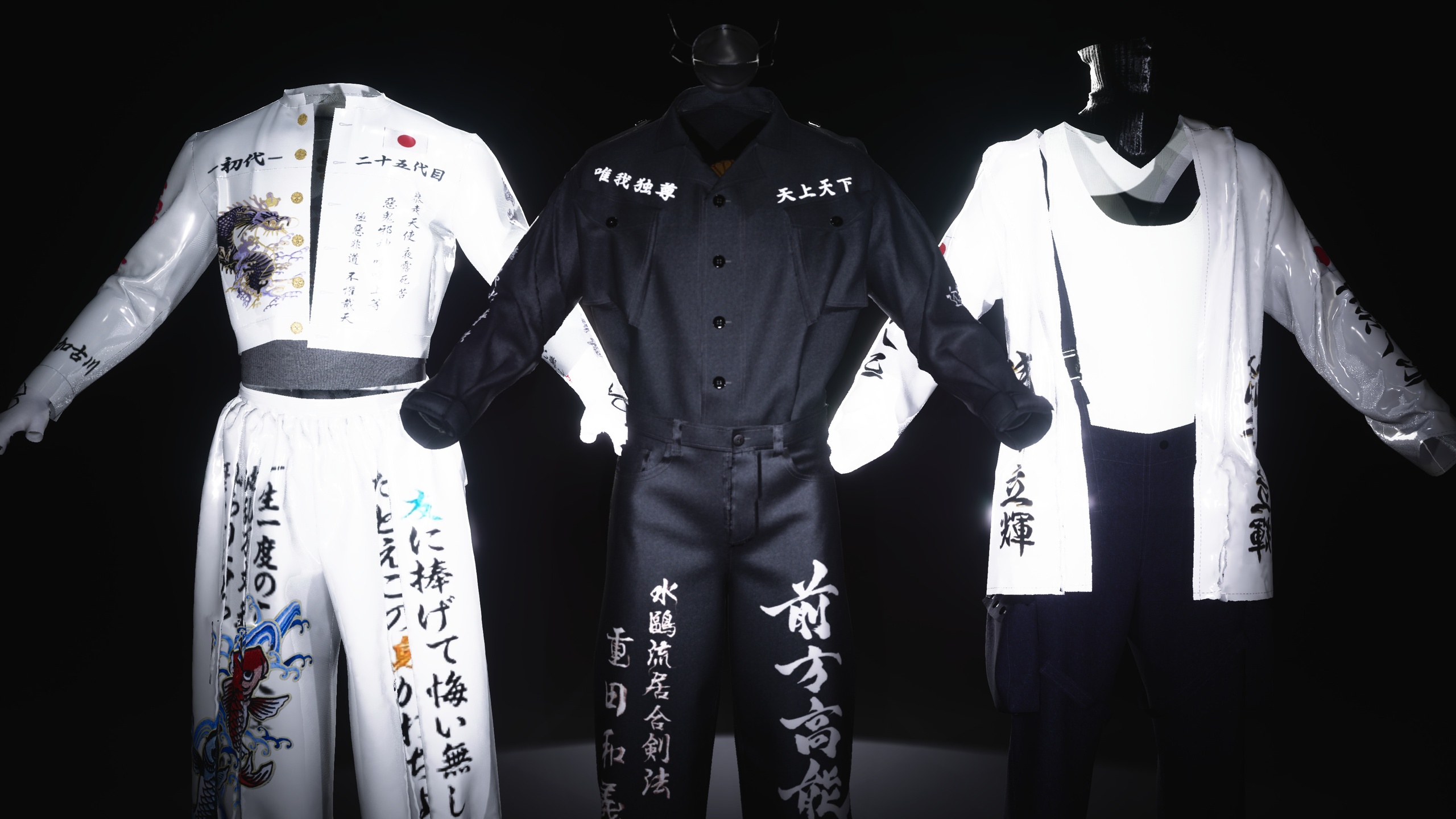 Media 1 for listing MetaHuman Streetwear Gang Outfit Pack – Bosozoku Inspired