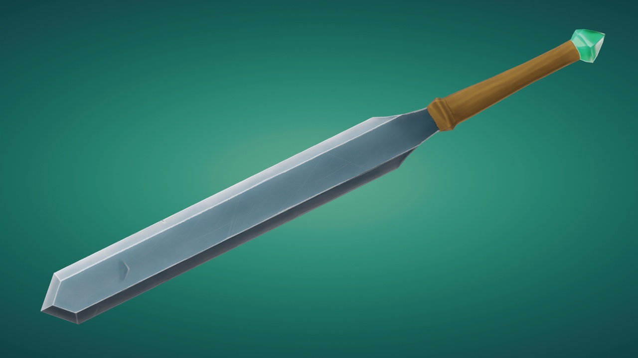 Media 1 for listing Hand painted Stylized Sword