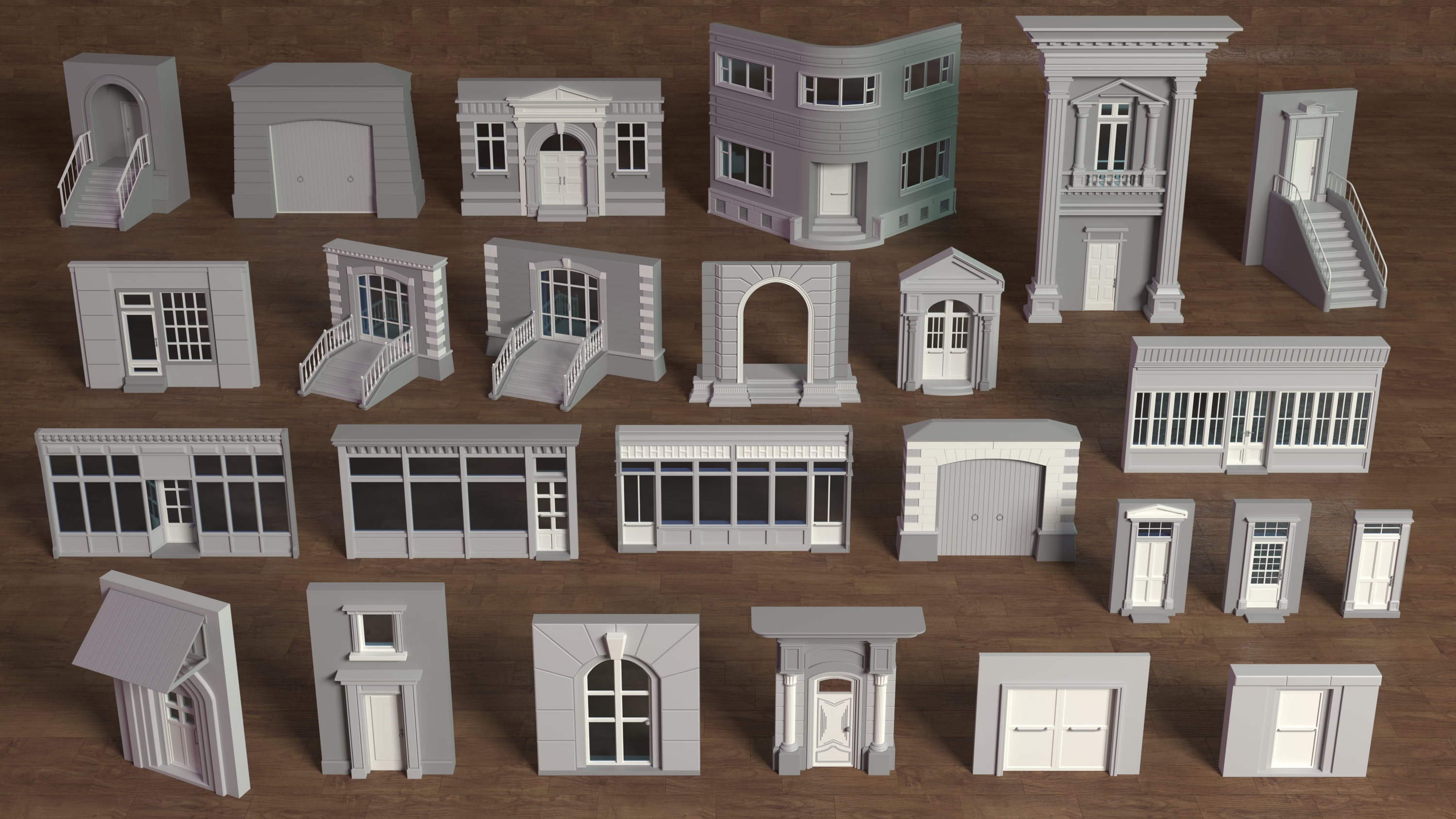 Building Facade Collection 2 - 25 pieces | Fab