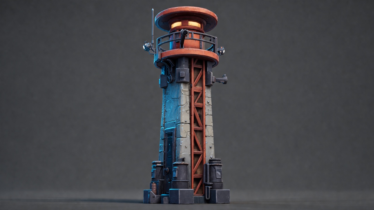 Media 1 for listing FREE Sci-Fi Signal Tower📡