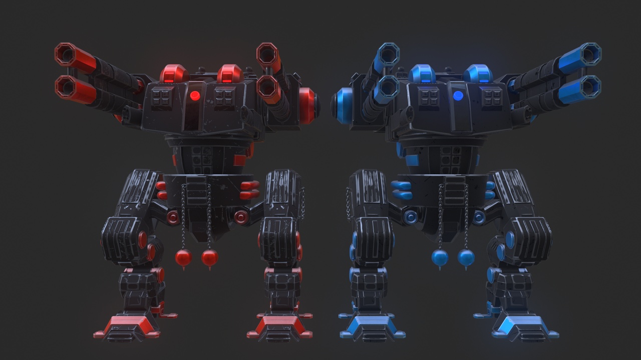 Media 1 for listing Heavy Assault Mecha Robot - Game Ready 3D Asset