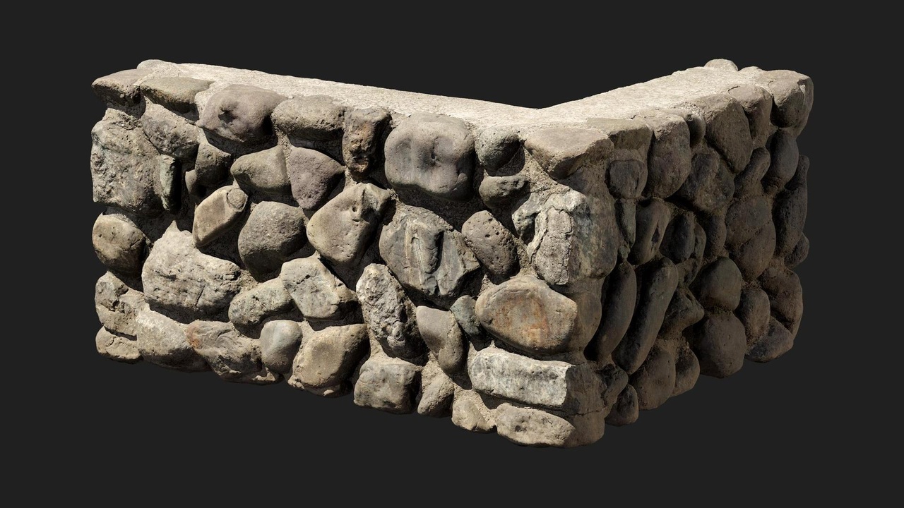 Media 1 for listing Japanese Stone Corner Wall