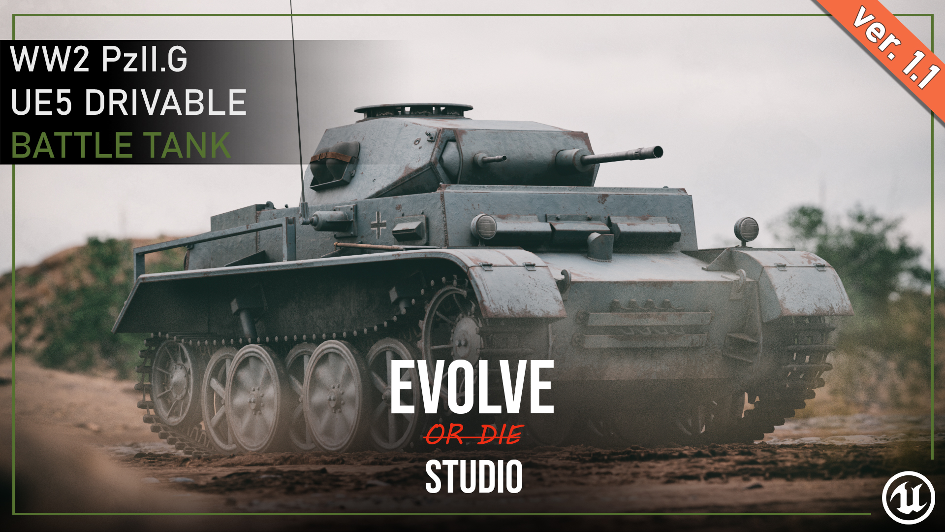 Driveable Tank Kit Tank Drivable PzII.G Battle Tank | Fab