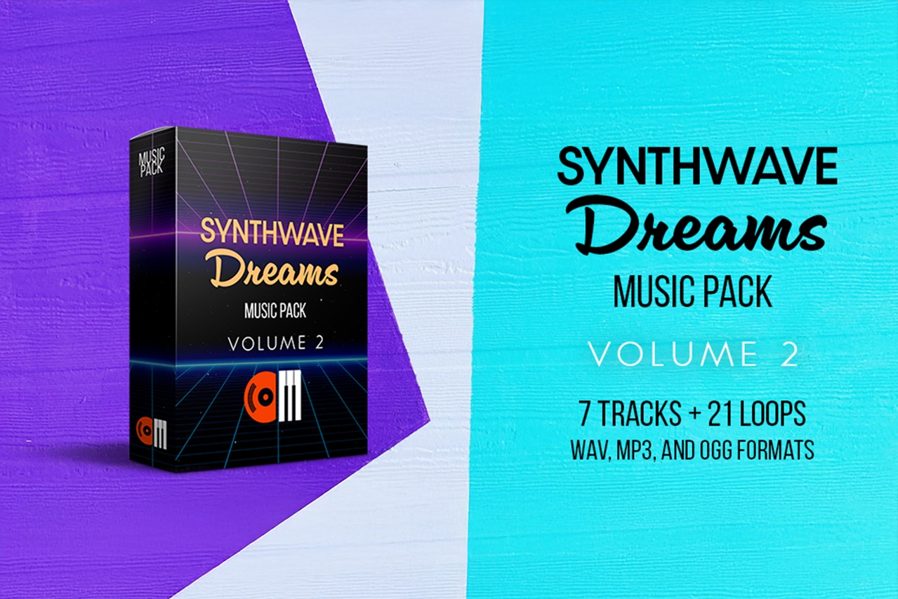Media 1 for listing Synthwave Dreams Music Pack - Vol. 2