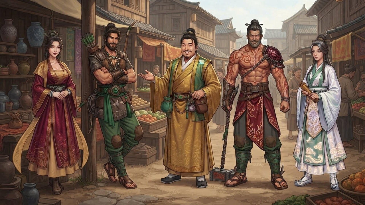 Media 1 for listing Xianxia Character Pack: Shop NPC (2D & 3D)
