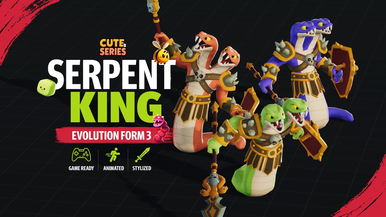 Media 1 for listing Serpent King Cute Series