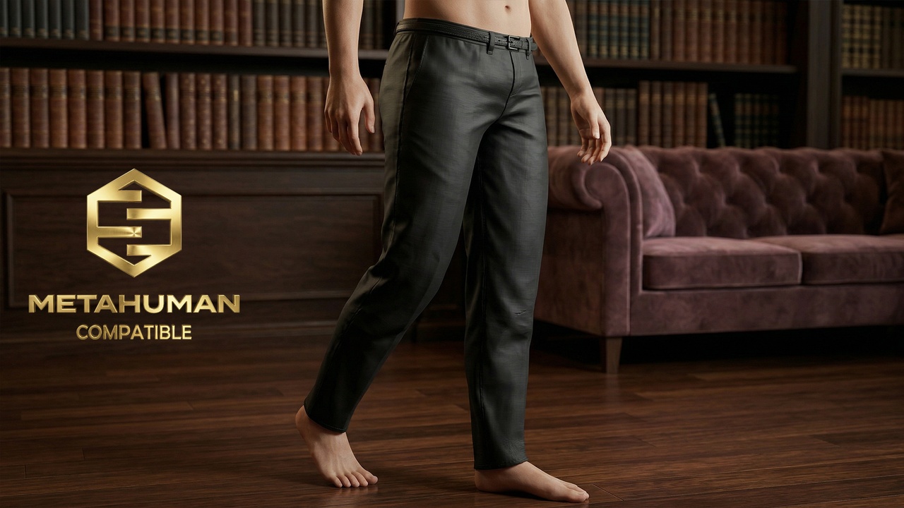 Media 1 for listing lim Urban Formal Trousers with Tapered Legs and Clean Minimal Waist Design