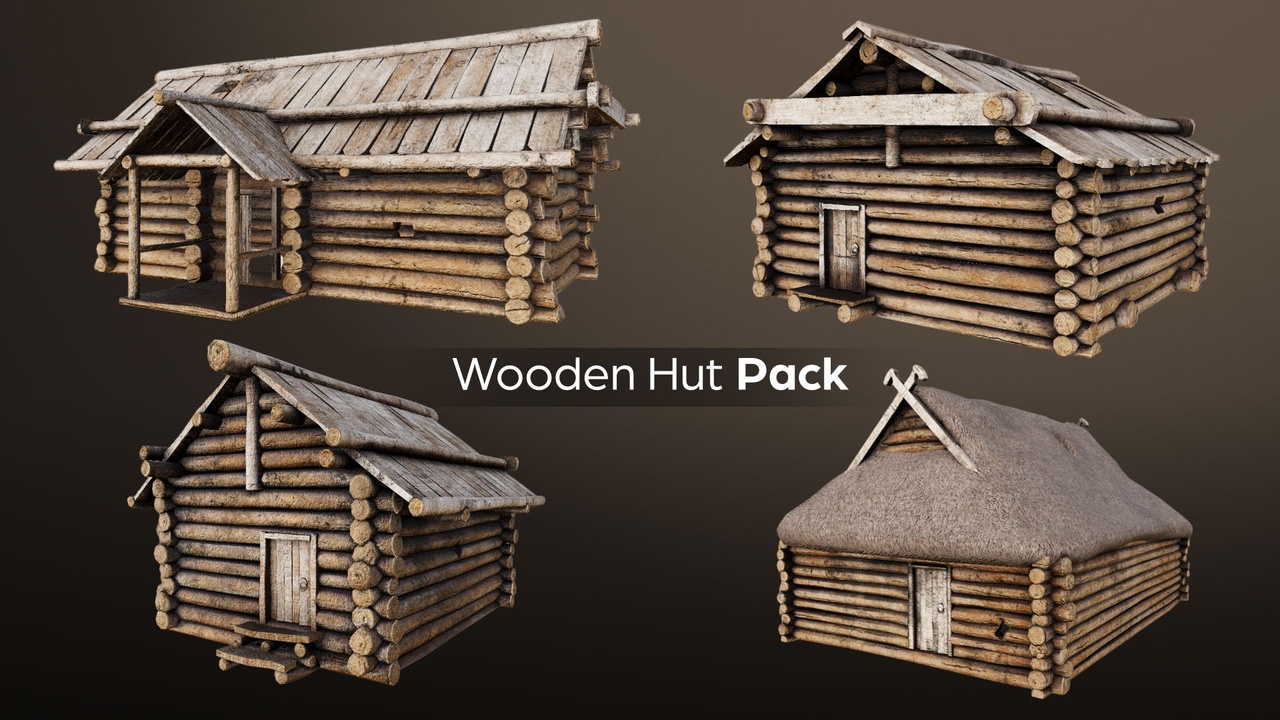 Media 1 for listing Wooden Huts Pack