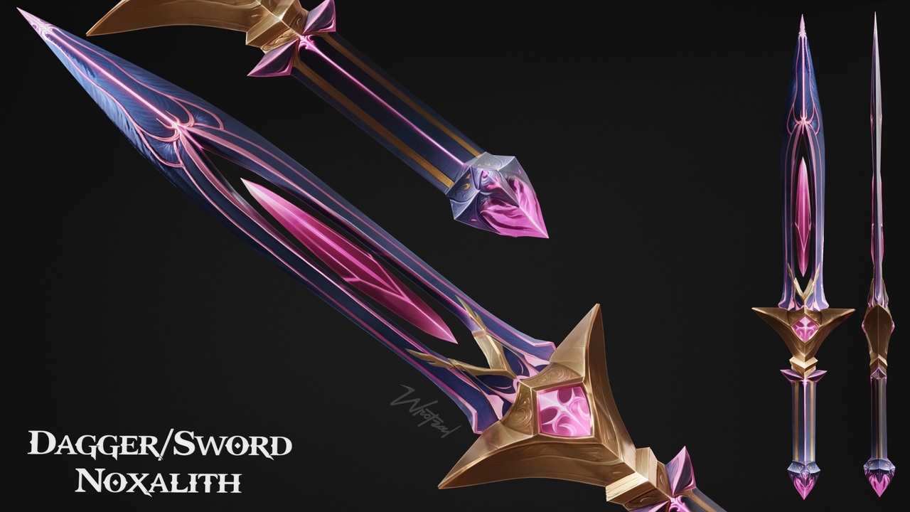 Media 1 for listing Sword/Dagger Noxalith [Stylized Fantasy]