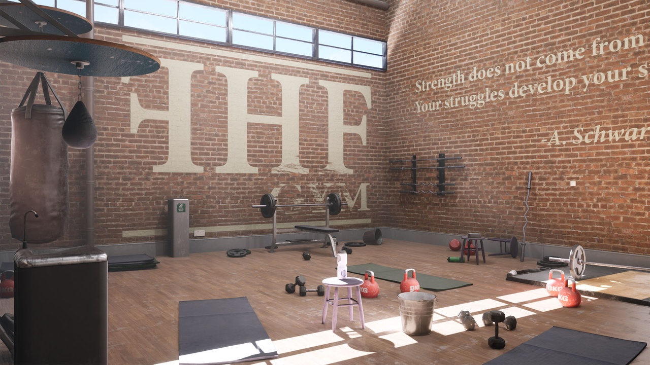 Worn Industrial Gym Assets