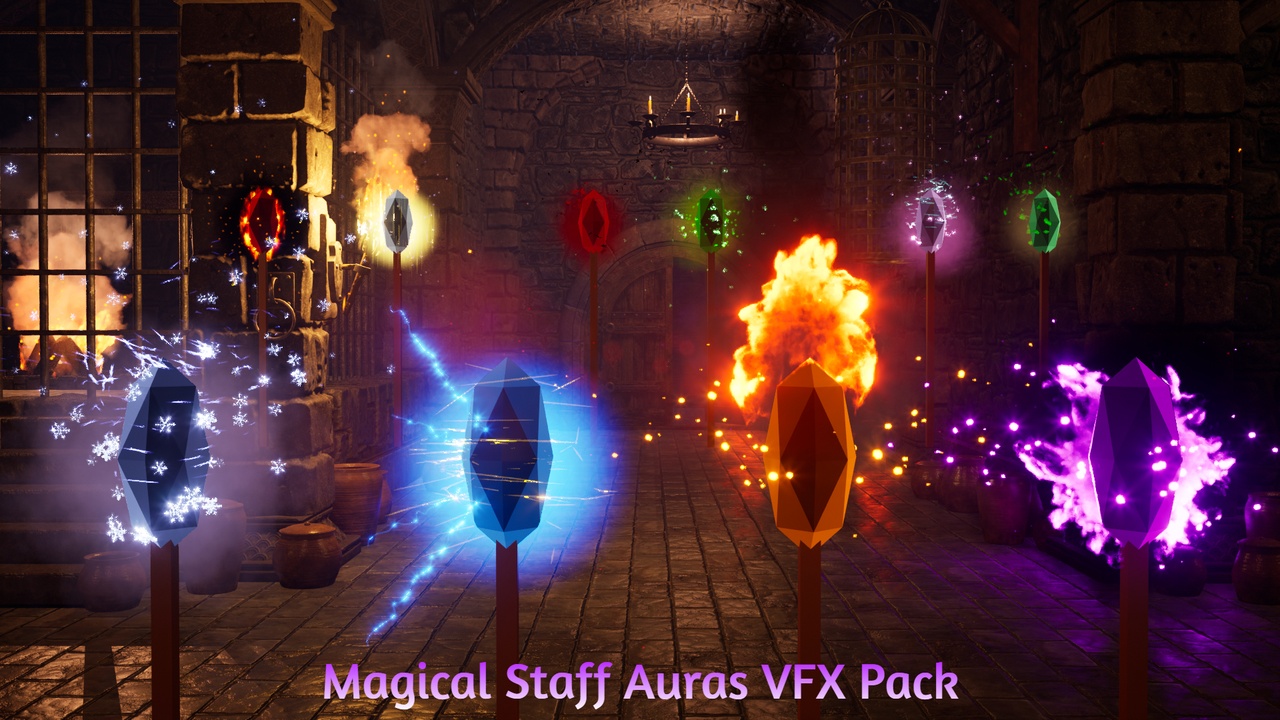 Media 1 for listing Magical Staff Auras VFX Pack
