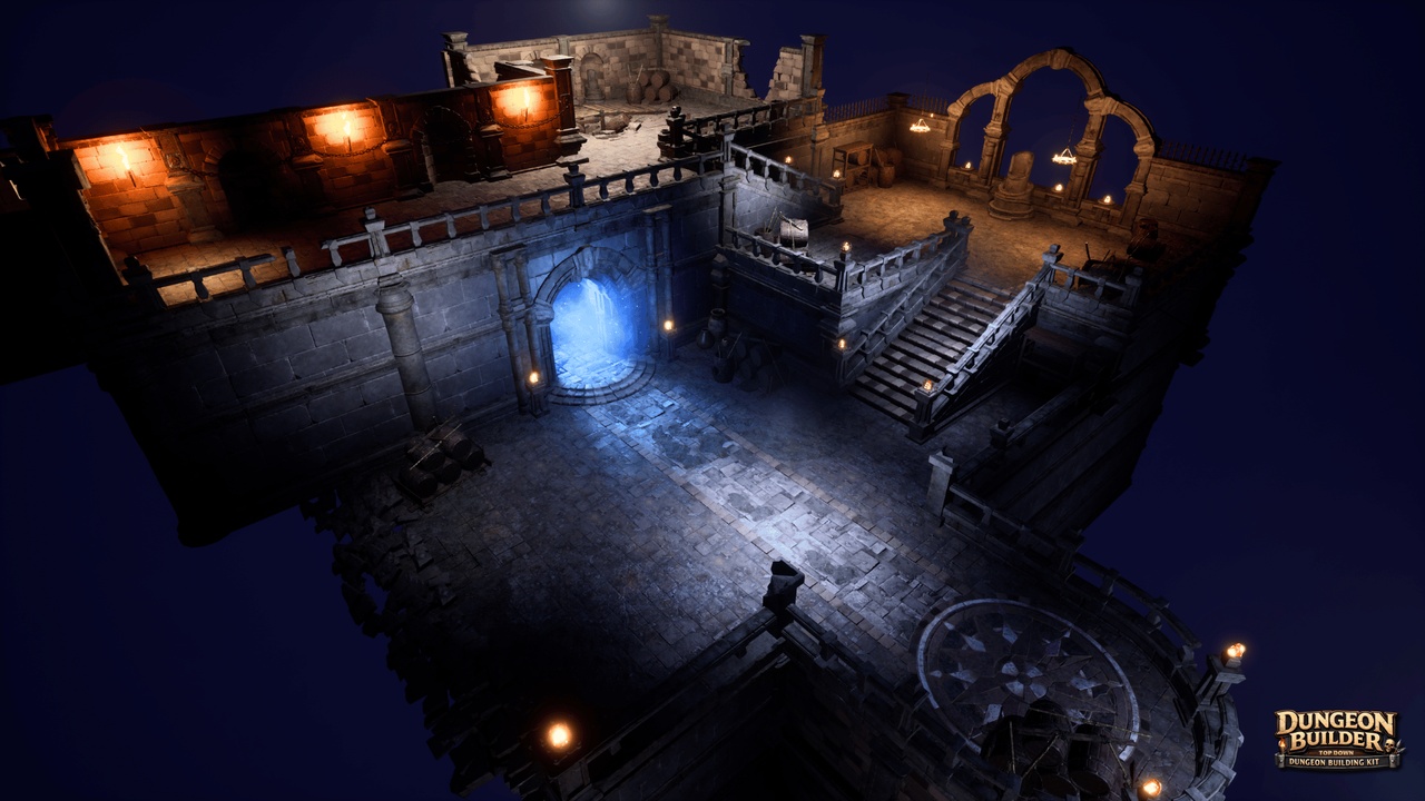 Media 1 for listing Dungeon Builder: Modular Top Down RPG Environment Kit (Dungeon, Modular Dungeon)