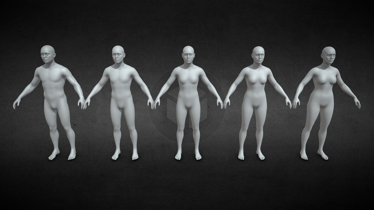 Media 1 for listing Metahuman LOD1_ Gender X5