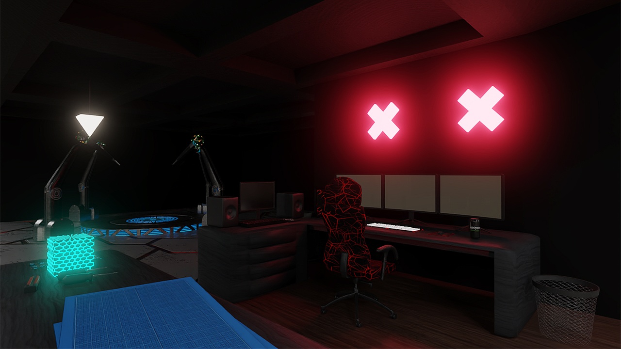 Hacker Workstation 3D Props Pack (Blender Game Assets) | Fab