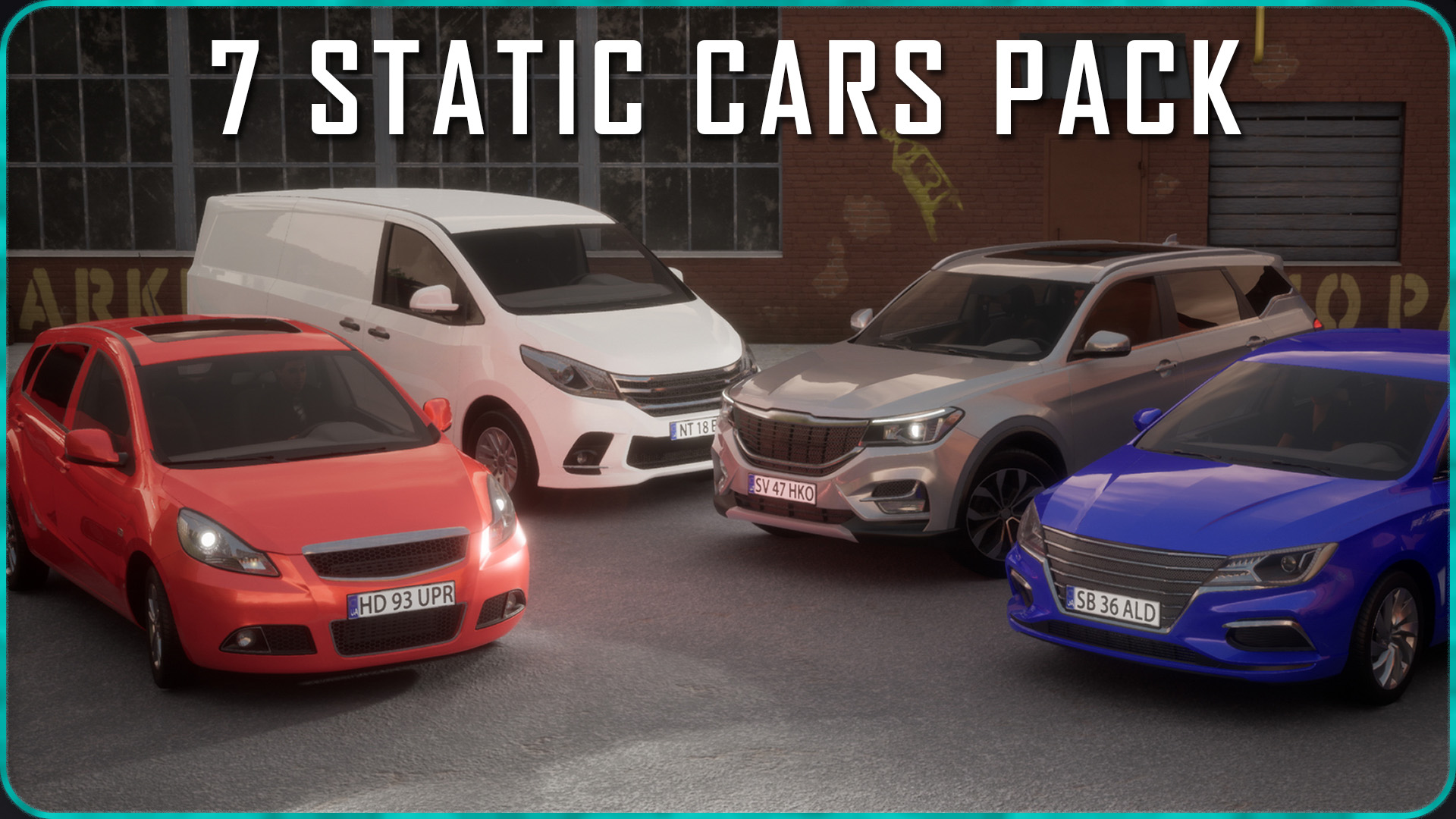 7 Static Cars Pack | Fab