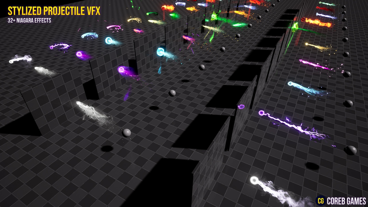 Stylized Projectile VFX Pack | Fab