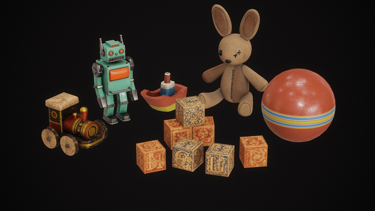 Media 1 for listing Old Сhildren's Toys Pack