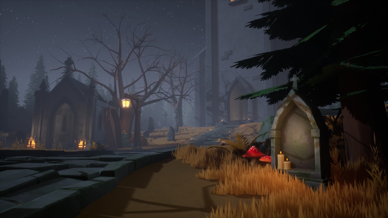 Media 1 for listing Stylized Graveyard ( Cemetery, Church, Stylised, Halloween )