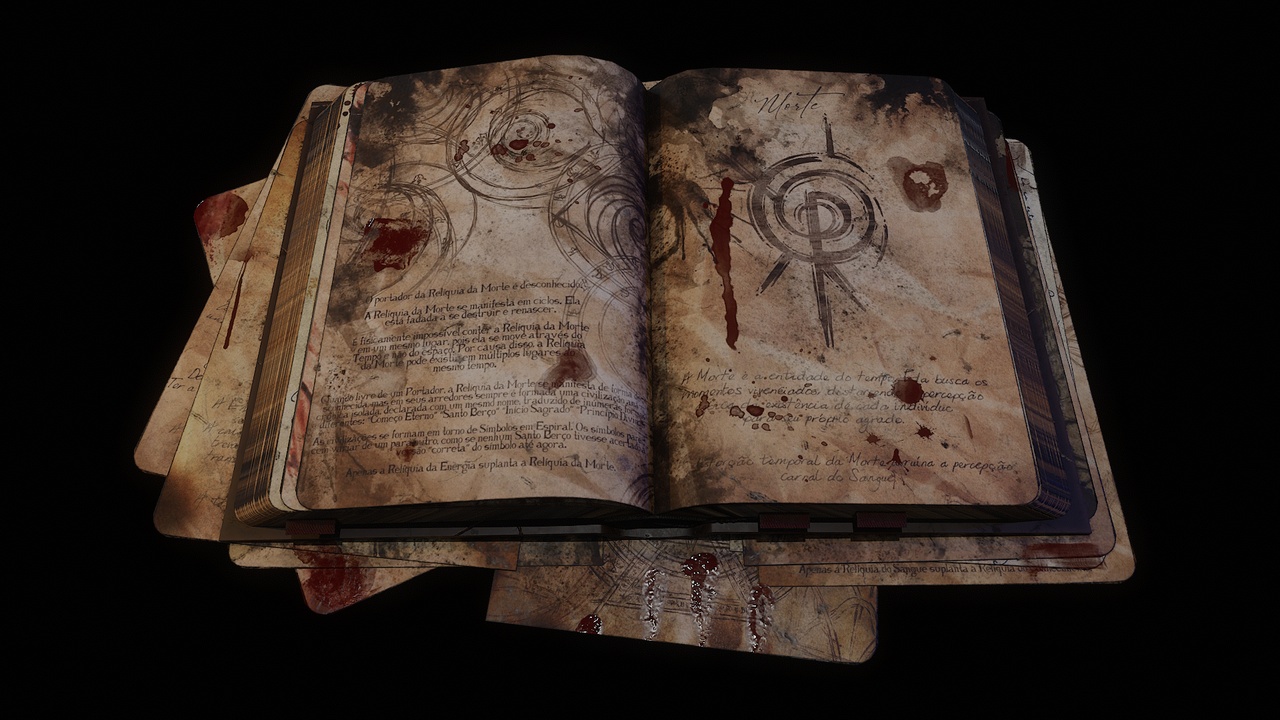 Media 1 for listing Game Ready Dark Fantasy Occult Spellbook