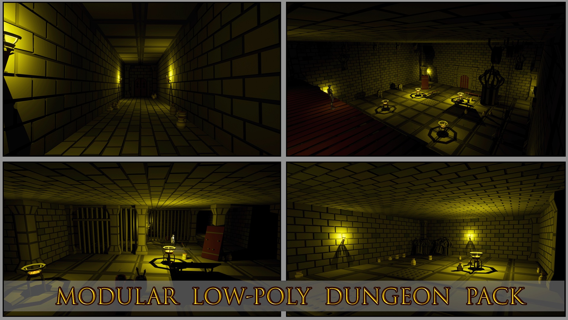 Media 1 for listing Modular Low Poly Dungeon Pack