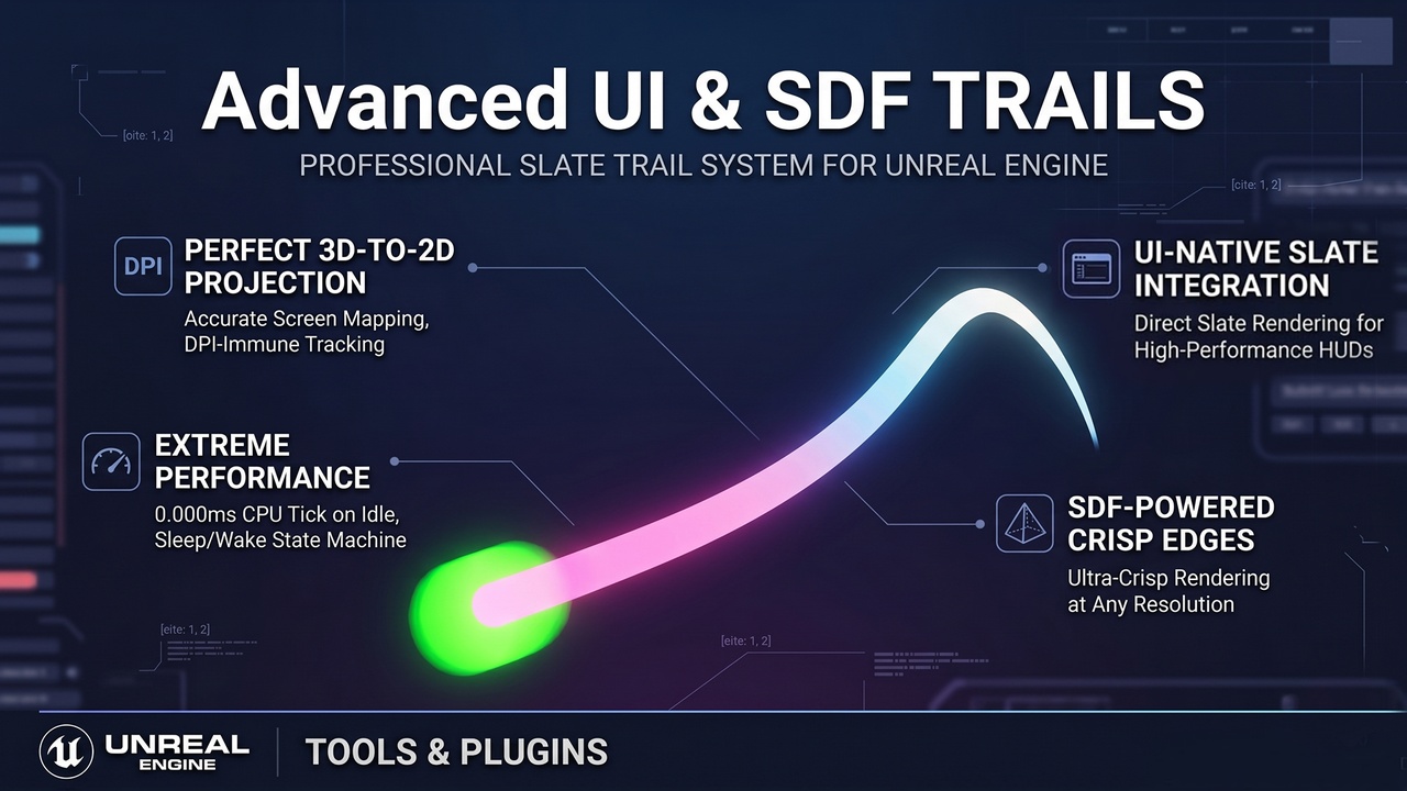 Slate Trail Tool - Advanced UI & SDF Trails | Fab